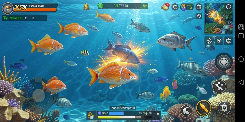 Tampilkan gameplay seru menembak ikan di 365ZK.