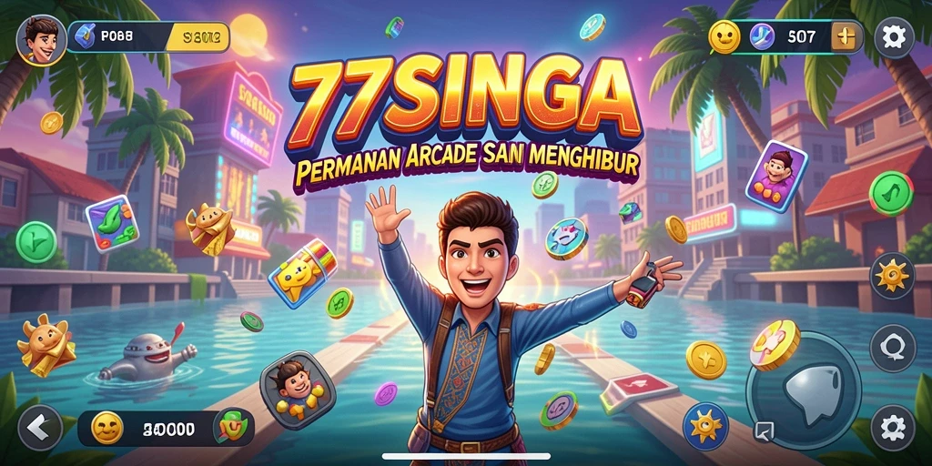 Gameplay Arcade yang penuh warna dan menantang.