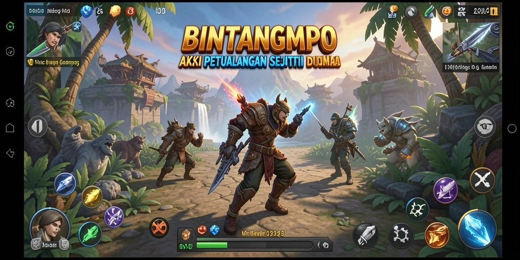 Gameplay aksi menegangkan dalam BINTANGMPO yang penuh tantangan.