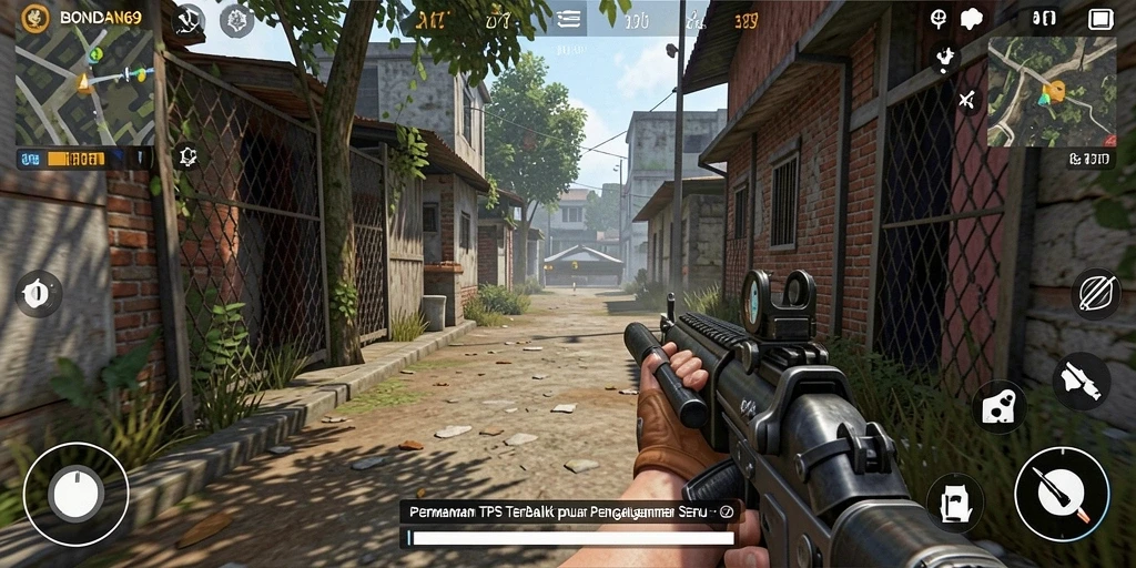 Tangkapan layar BONDAN69 menampilkan aksi seru dalam gameplay TPS.