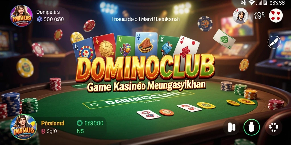 Tangkapan layar <strong>DOMINOCLUB</strong> menampilkan gameplay seru permainan Kasino.