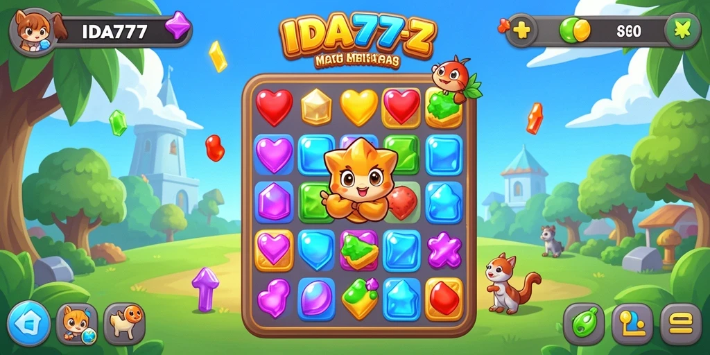 Tangkapan layar gameplay IDA777 yang penuh warna dan seru.