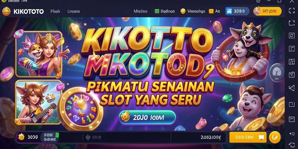 Screenshot gameplay KIKOTOTO menampilkan suasana permainan Slot yang menggembirakan.