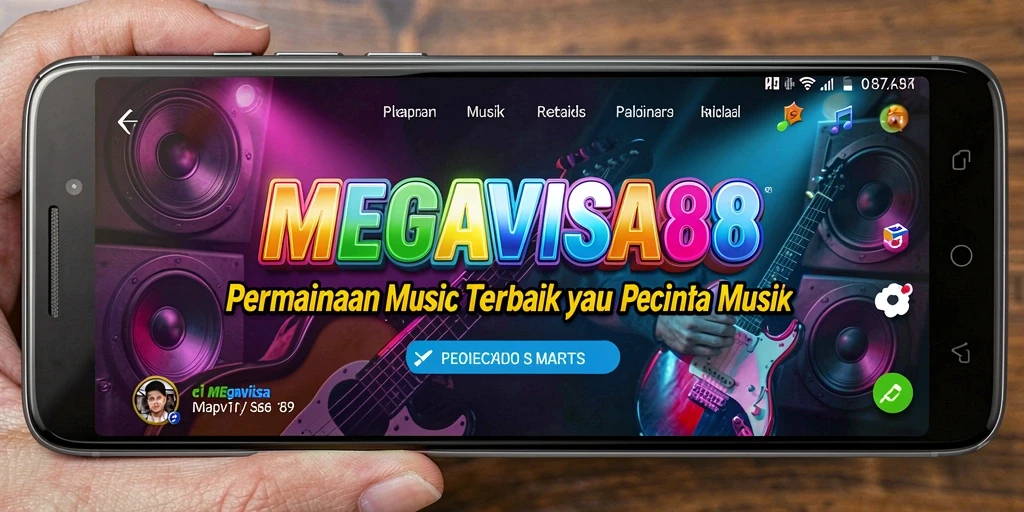 Tangkapan layar gameplay dari MEGAVISA88 yang menampilkan suasana seru dalam permainan musik.