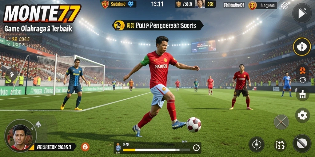 Screenshot gameplay <strong>MONTE77</strong> yang menunjukkan aksi olahraga seru.