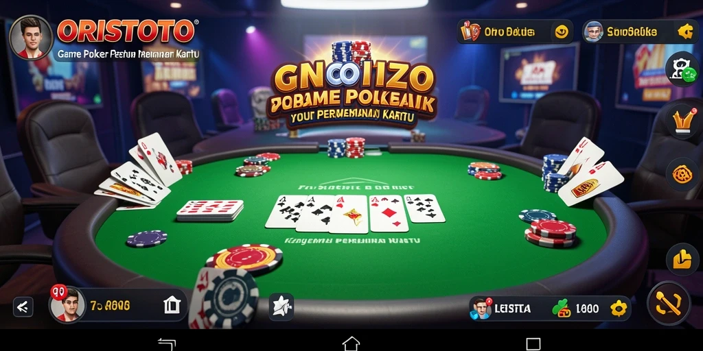 Tampilan gameplay menarik dari <strong>ORISTOTO</strong> yang menampilkan aksi Poker intens.