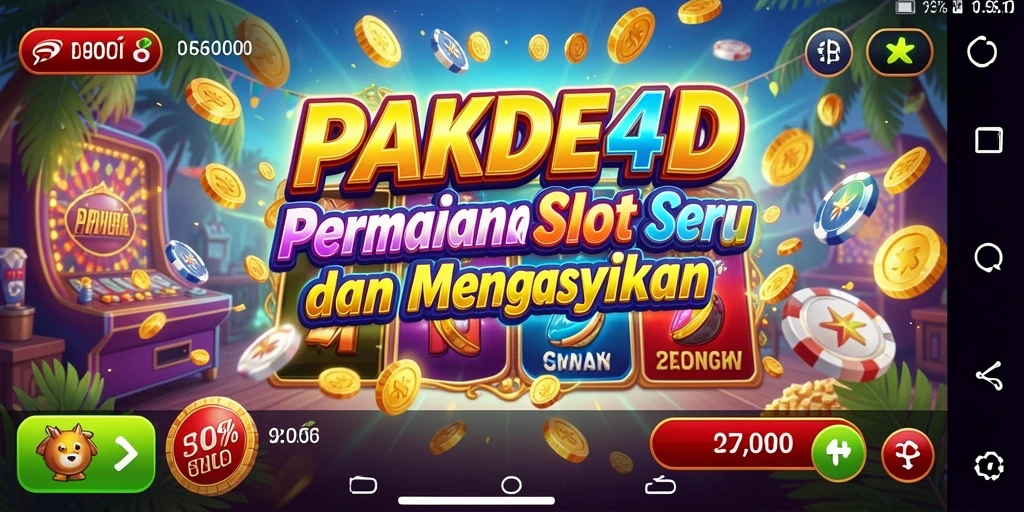 Gameplay PAKDE4D menampilkan slot dengan tema menarik dan efek memukau.