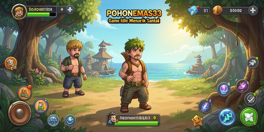 Tangkapan layar menampilkan gameplay santai dari POHONEMAS33.