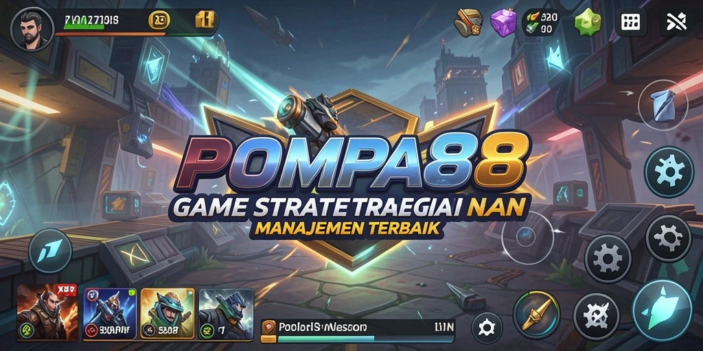 Screenshot menunjukkan pemain aktif dalam membangun kota di POMPA88.
