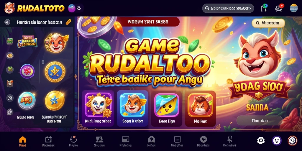 Tampilan gameplay RUDALTOTO yang memukau dalam permainan Slot.