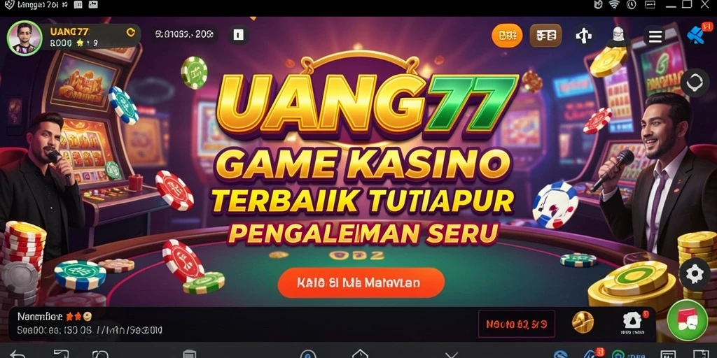 Tampilan gameplay seru dan interaktif di UANG77.