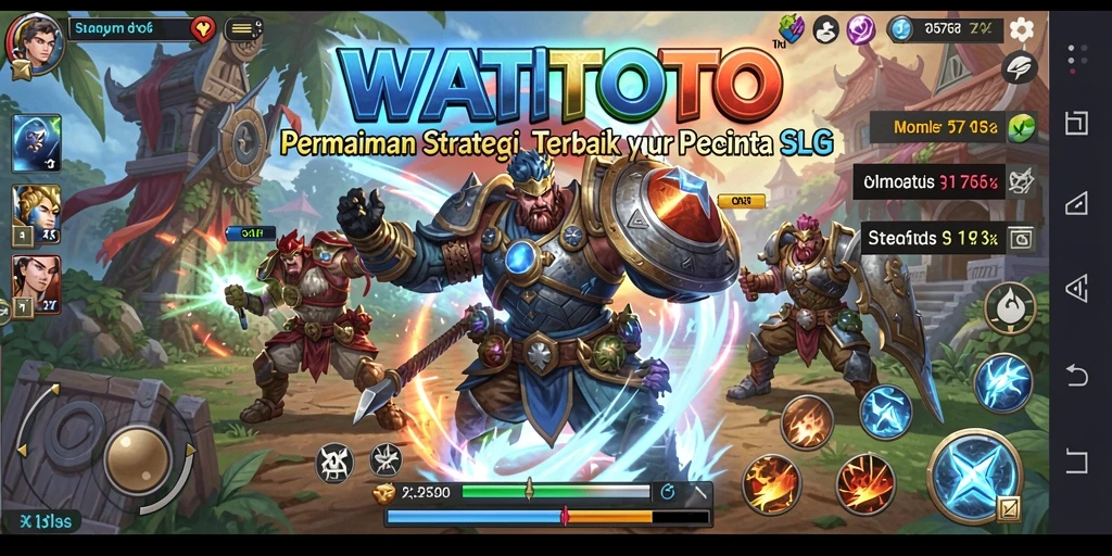 Screenshot WATITOTO menampilkan pemain yang sedang berstrategi dalam permainan SLG.